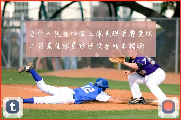 舍什科凭借四场三球表现荣膺曼联二月最佳球员球迷投票结果揭晓