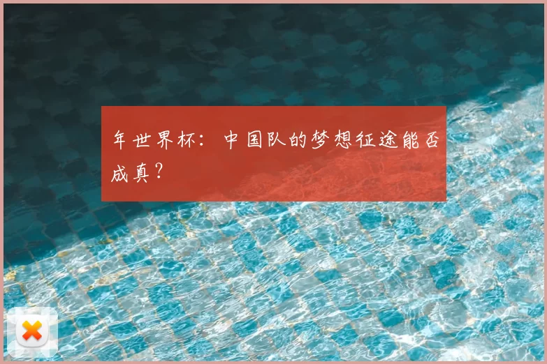 年世界杯:中国队的梦想征途能否成真?
