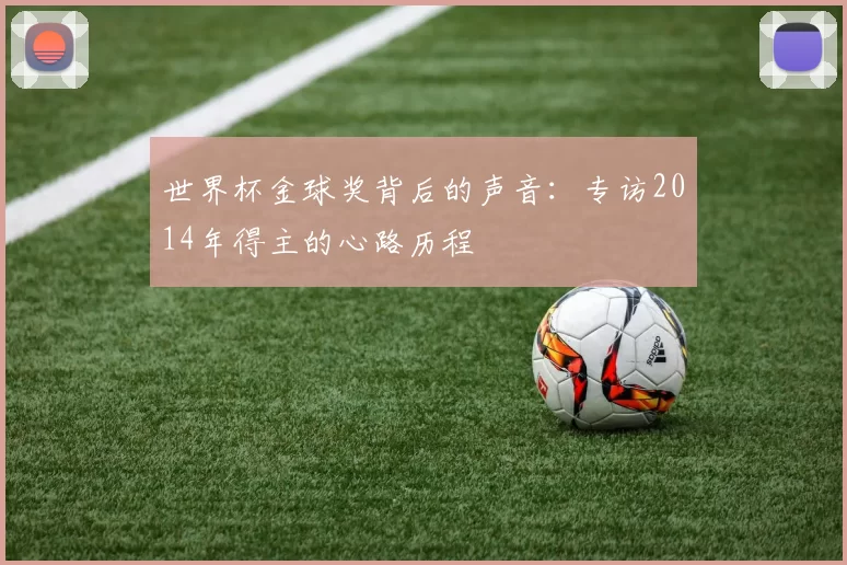 世界杯金球奖背后的声音:专访2014年得主的心路历程